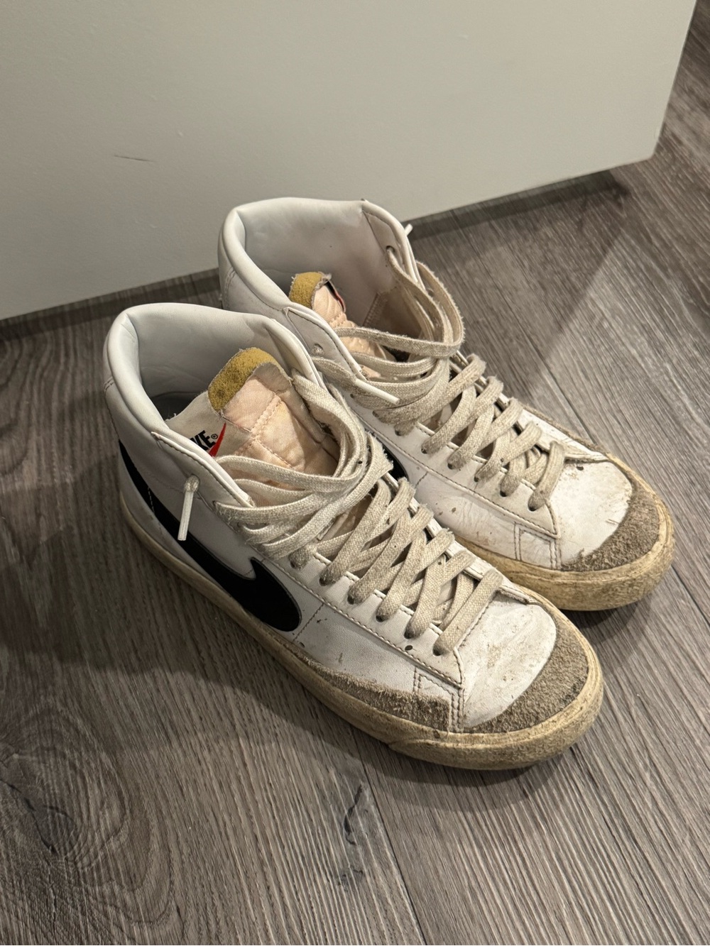 adidas White and Black High-Top Sneakers for Women